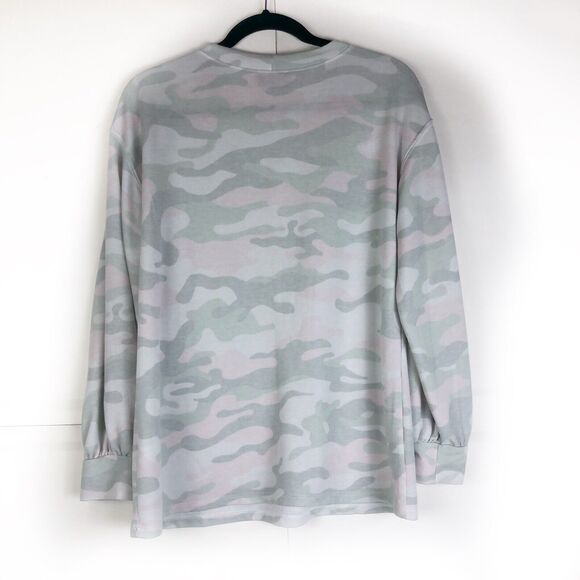 VICI Pastel Camo Lightweight Sweatshirt Long Sleeve Top Size Small - Picture 6 of 6